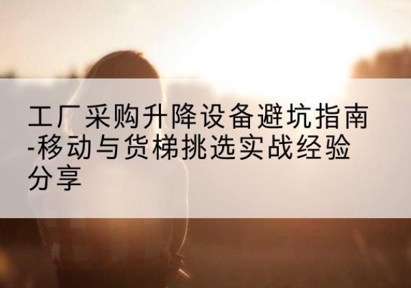 海陵移动式升降机怎么选-工厂采购升降设备避坑指南-移动与货梯挑选实战经验分享